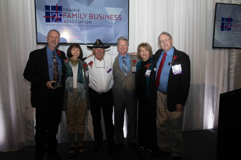 The Brockelsby family attended the Prairie Family Business Association’s annual conference to accept the Heritage Award.
