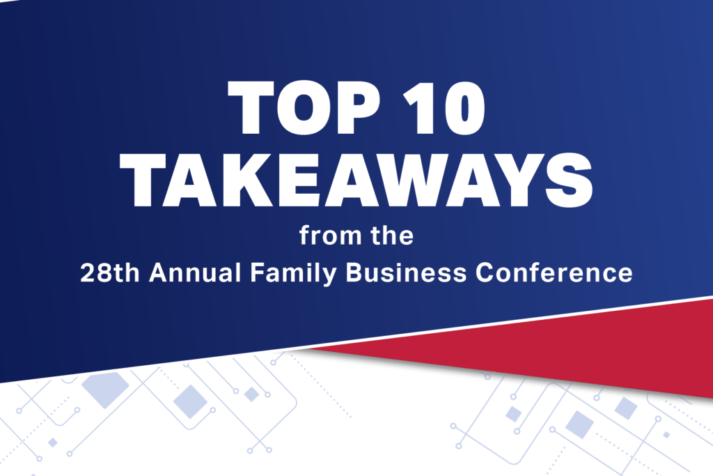 top 10 takeaways from conference graphic